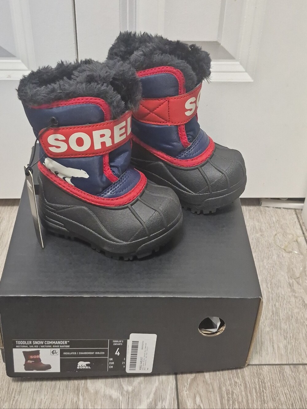 Sorel Snow Commander Winter Snow Boots Unisex Toddler US 4 Waterproof  Insulated